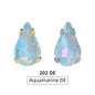 Acmore Crystal High Quality Colors Faceted Glass Stones Drop Claws Flatback Rhinestone Jewelry Art Garment Accessories