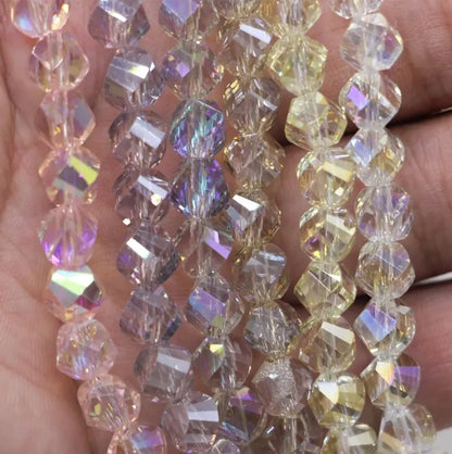 Acmore Crystal Wholesale Colorful Crystal Loose Bead 8mm Glass Beads DIY Handmade Loose Beads for Jewelry Making