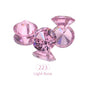 Acmore Crystal High Quality Colorful Round Zircon Transparent Pointeback Glass Rhinestone for Jewelry Making & Nail Art