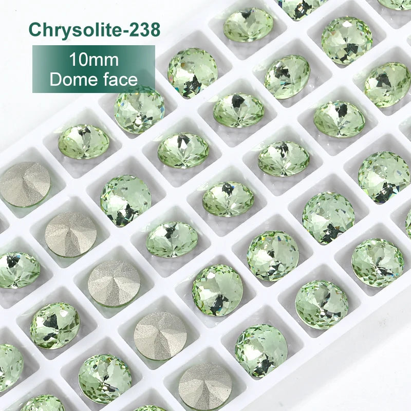 Acmore Crystal Design Chrysolite Series K9 Glass Various Shapes Rhinestone Loose Jewelry for Nail Art Rhinestones Fancy Decoration