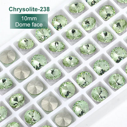 Acmore Crystal Design Chrysolite Series K9 Glass Various Shapes Rhinestone Loose Jewelry for Nail Art Rhinestones Fancy Decoration
