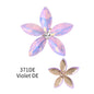 Acmore Crystal High Quality Point Back Navette Alloy Flower Shapes Point Back Rhinestones Loose Glass Stone Design Dress Clothing