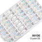 Xihcuan Wholesale Point Back Navette Shape Class Rhinestones Glue on Color Clothes Fashion Crystal DIY Nail Art