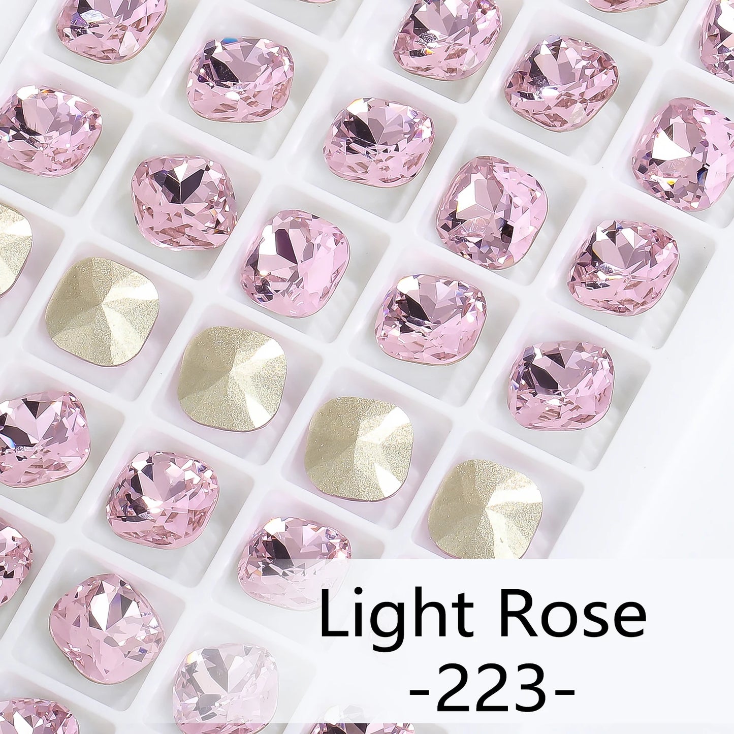 Acmore Crystal Wholesale Cushion Pointback Rhinestone K9 Glass Fancy Stone Loose Glass Design DIY Clothes Bags Shoes
