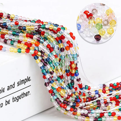 Acmore Crystal 1mm 20 Colors Loose Crystal Stones Jewelry Making Crafts Waist Necklace Earring Flat Beads DIY Deco Accessories