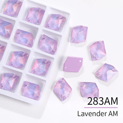 Acmore Crystal Cosmic  New Color Series Sew on Flat Back Glass Stone Crystal Sew on Rhinestone for Clothing Garment