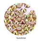 Acmore Crystal Gold Flat Back Round 40 Colors SS3-SS20 Mixed 3d Crystal ab Press on Nail Art Supplies Rhinestone Accessories