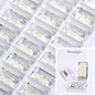 Acmore Crystal Relief Princess Baguete Shape Pendant Crystal Rhinestones Charms DIY Accessories for Necklace Earring Brooch Headwear