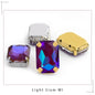 Rectangular Octagon Mk Fluorescent Claw Rhinestone Arts Crafts Glass Crystal Stone Claw Rhinestone