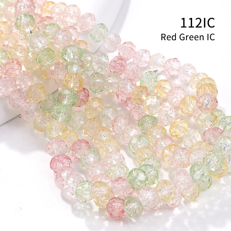 Acmore Crystal New Product Explosion Ice Flower Beads Many Colors DIY Handmade Floral Bead Bracelet Material Accessories