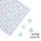 Acmore Crystal New Design Heart Shape Opal Mocha Rhinestones Point Back Glass Crystal Stones Fashion Clothing Decoration