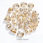 Acmore Crystal Mixed Shapes 12 Colors Loose Crystal Glass Stone With Golden Claw Setting DIY Sewing Fancy Sew on Claw Bead Rhinestone