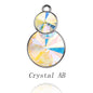 Acmore Crystal Double Rivoli Shaped Fancy Shiny 16 Colors Crystal Stones K9 Glass Alloy Back Pendant Necklace for DIY Earring Charms