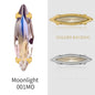 20 Colors Rhinestones Claw Settings Sew on Stones Crystal Rhinestones Gold Navette Claw Stones Navette Claw Stones