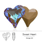 Acmore Crystal Sweet Heart Fancy Shaped Pointback K9 Glass Rhinestones Crystal Stones Crafts for Jewelry Making Garment Decoration