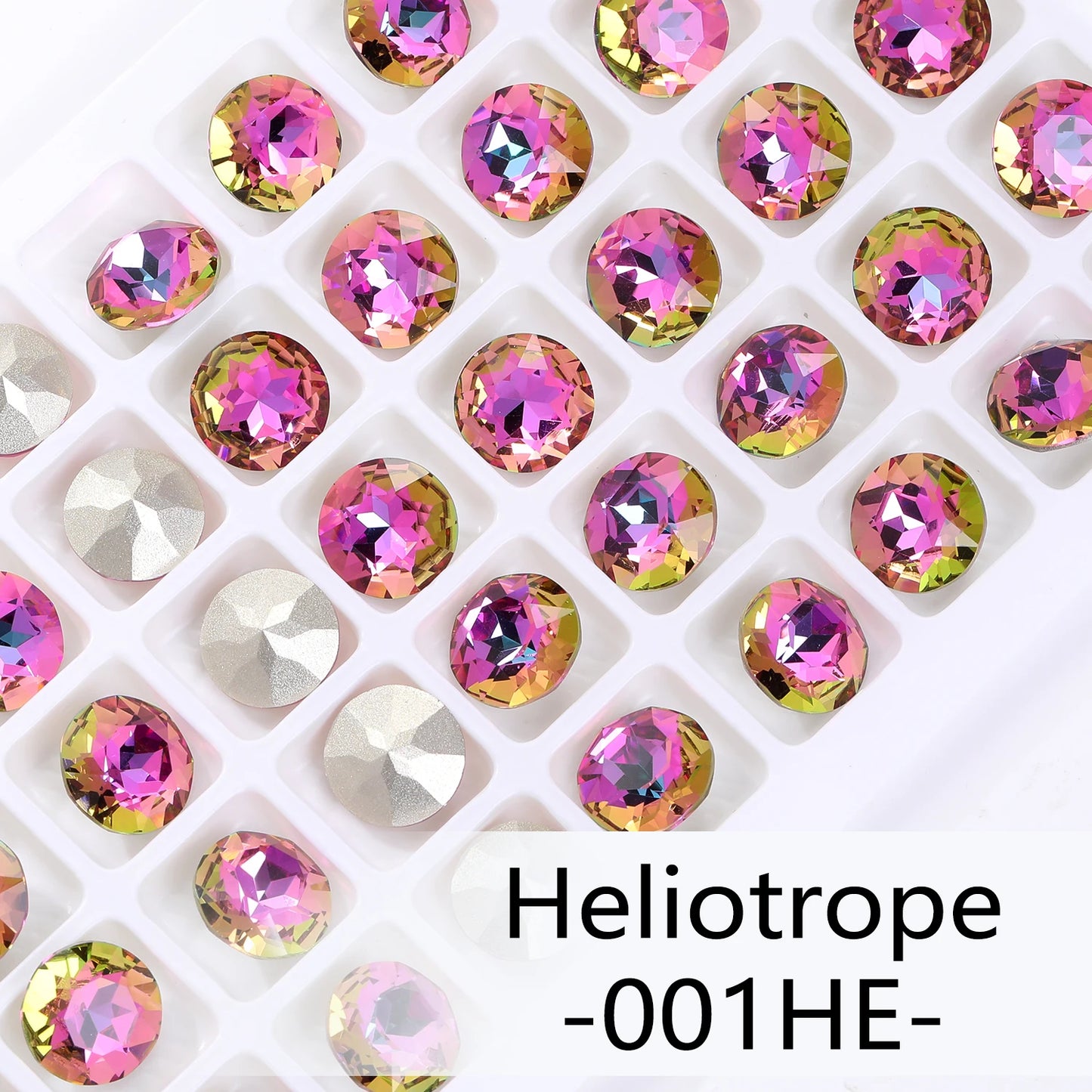 Acmore Crystal High Quality Gemstone Flower K9 Pointback Rhinestone Loose Stones Jewelry Glue on for DIY Decoration Clothing Desgin