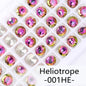 Acmore Crystal High Quality Gemstone Flower K9 Pointback Rhinestone Loose Stones Jewelry Glue on for DIY Decoration Clothing Desgin