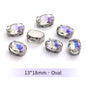 Acmore Crystal Moonlight Mixed Shapes Sew on Rhinestone With Silver Claw Setting DIY for Festival Decoration Accessories