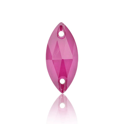 MK Series Flat Back Navette Sew on Stone for Clothing Decoration