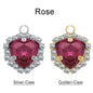Xichuan Fat Triangle Shaped Crystal Stone K9 Glass Sew on Cup Chain Setting Shiny Colors Rhinestone Crafts Pendant Necklace