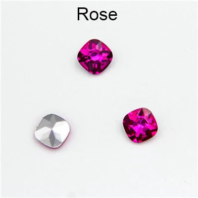 Wholesale Fat Square Fancy Stone Colorful Crystal Stones Crystal Rhinestones Glass Rhinestones Crystal Accessories for Jewelry