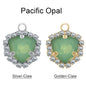Xichuan Fat Triangle Shaped Crystal Stone K9 Glass Sew on Cup Chain Setting Shiny Colors Rhinestone Crafts Pendant Necklace
