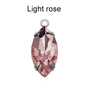 Factory Direct Navette Shape Crystal Stone Pendant With Silver Claw Necklace/Brancelet Accessories 7*15MM Silver