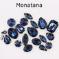 Hot Sell Crystal Buckle Droplet Sew on Rhinestone With Claw for DIY Jewelry Hair Clips Wedding Dess