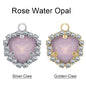 Xichuan Fat Triangle Shaped Crystal Stone K9 Glass Sew on Cup Chain Setting Shiny Colors Rhinestone Crafts Pendant Necklace