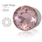Acmore Crystal Gemstone Flower Round K9 Glass Rhinestones Crystal Pointback Glue on Clothing Making Nail Art Garment Crafts Jewelry