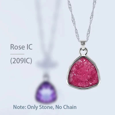 Acmore Crystal Fat Triangle Shape Shiny Color Stone Alloy Back Pendant Necklace Diy for Brooch Earring Brooch Bracelet Hair Accessories
