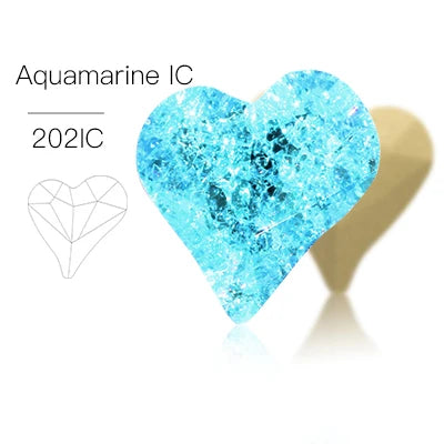 Acmore Crystal Sweet Heart Fancy Shaped Pointback K9 Glass Rhinestones Crystal Stones Crafts for Jewelry Making Garment Decoration