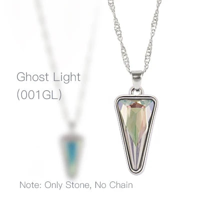 Acmore Crystal Fancy Derlta Shaped High Quality K9 Glass Alloy Pendant Necklace Jewelry Making Crystal Stone Earring Brooch Accessories