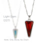 Acmore Crystal Fancy Derlta Shaped High Quality K9 Glass Alloy Pendant Necklace Jewelry Making Crystal Stone Earring Brooch Accessories
