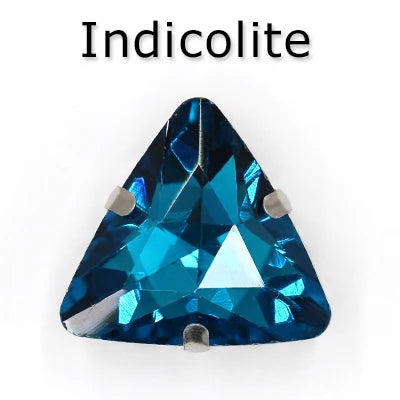 Colorful Triangle Crystal Stone With Claw Settings for T-Shirt Loose Rhinestones