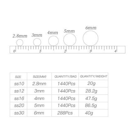 Acmore Crystal High Quality Custom Wholesale 16 Cuts Non Hot Fix Flat Back Glass Rhinestone With Golden Bottom for Nail Art Accessories