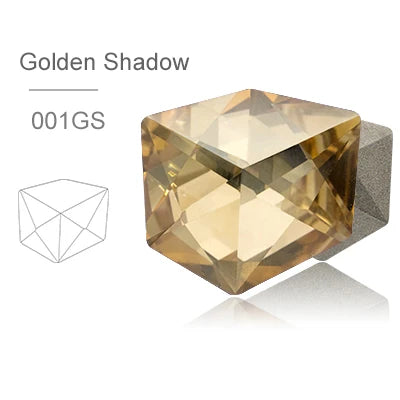 Acmore Crystal New Design K9 Glass Tilted Dice Shape Pointback Fancy Rhinestones for Jewelry Accessories and Crystal Craft