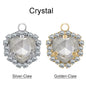 Xichuan Fat Triangle Shaped Crystal Stone K9 Glass Sew on Cup Chain Setting Shiny Colors Rhinestone Crafts Pendant Necklace