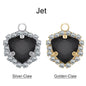 Xichuan Fat Triangle Shaped Crystal Stone K9 Glass Sew on Cup Chain Setting Shiny Colors Rhinestone Crafts Pendant Necklace