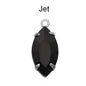 Factory Direct Navette Shape Crystal Stone Pendant With Silver Claw Necklace/Brancelet Accessories 7*15MM Silver