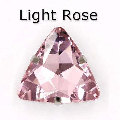 Colorful Triangle Crystal Stone With Claw Settings for T-Shirt Loose Rhinestones