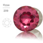 Acmore Crystal Loose Rhinestone Gemstone Flower Round K9 Crystal Point Back Rhinestones Fancy Stone Clothing Pendant Making