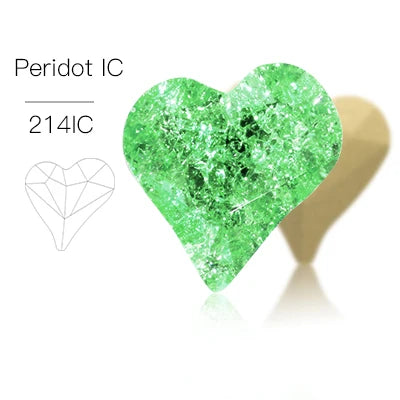 Acmore Crystal Sweet Heart Fancy Shaped Pointback K9 Glass Rhinestones Crystal Stones Crafts for Jewelry Making Garment Decoration