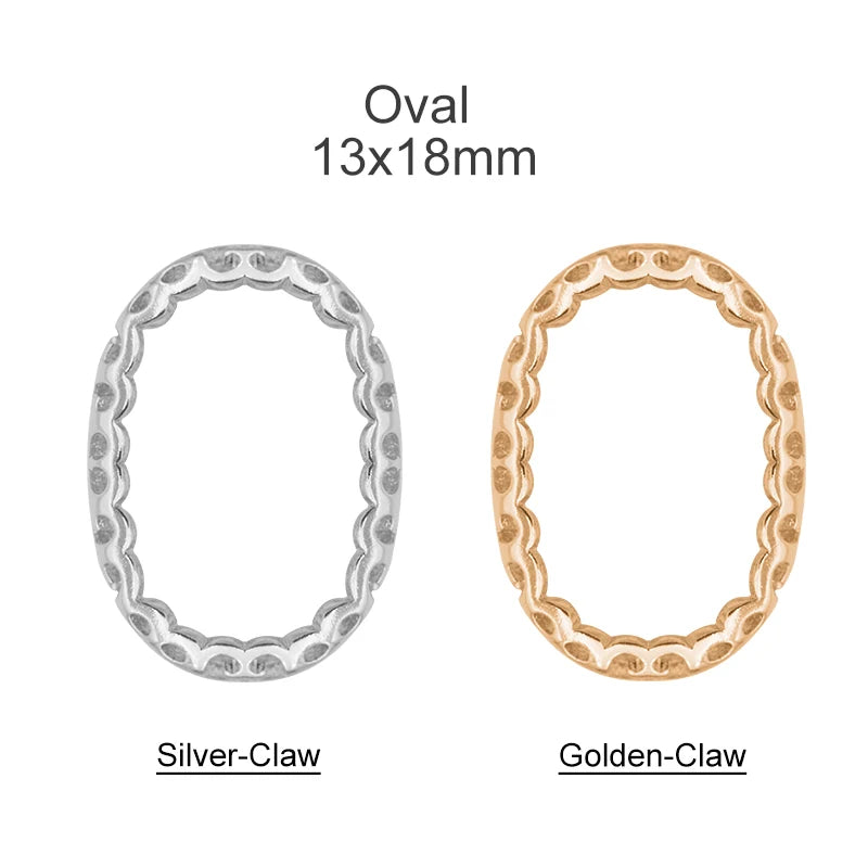 Multi Shape Nest Copper Claw Eco-Friendly DIY Rhinestones Sewing Accessories Sew on Stones With Setting