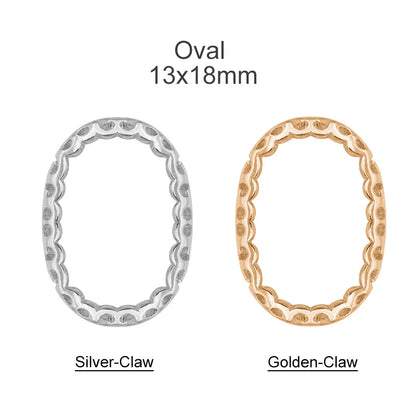 Multi Shape Nest Copper Claw Eco-Friendly DIY Rhinestones Sewing Accessories Sew on Stones With Setting