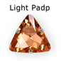 Colorful Triangle Crystal Stone With Claw Settings for T-Shirt Loose Rhinestones