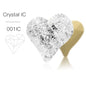 Acmore Crystal Sweet Heart Fancy Shaped Pointback K9 Glass Rhinestones Crystal Stones Crafts for Jewelry Making Garment Decoration
