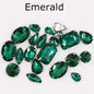 Hot Sell Crystal Buckle Droplet Sew on Rhinestone With Claw for DIY Jewelry Hair Clips Wedding Dess