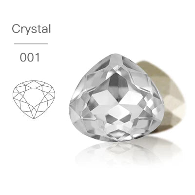 Acmore Crystal Wide Pear Shape 13 Colors 12*13mm Fancy Pointback Loose Crystal Beads Stones Jewelry Making Accessories Rhinestones