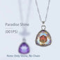 Acmore Crystal Fat Triangle Shape Shiny Color Stone Alloy Back Pendant Necklace Diy for Brooch Earring Brooch Bracelet Hair Accessories